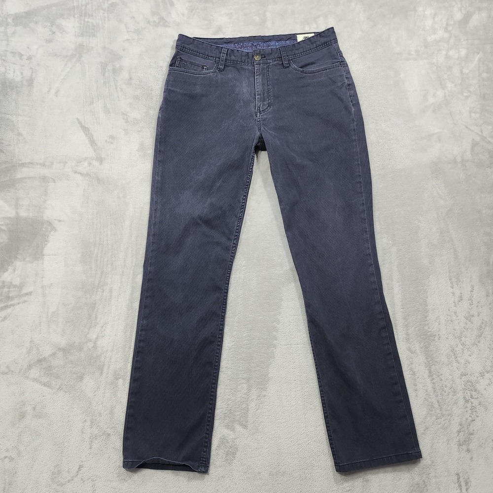 English Laundry Pants Mens 32x32 Blue 5-Pocket Straight-Leg Stretch Chino Casual